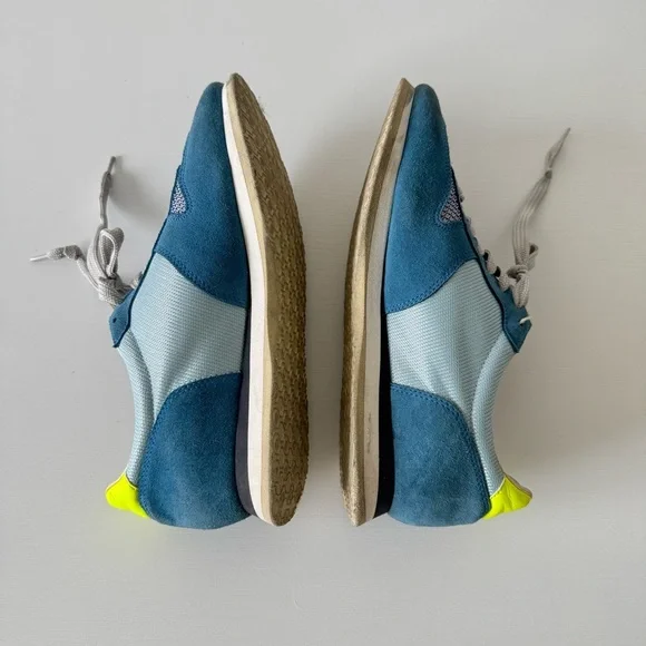 Haus Golden Goose Blue Sneakers with Neon Accents, Size 39 - Picture 6 of 6